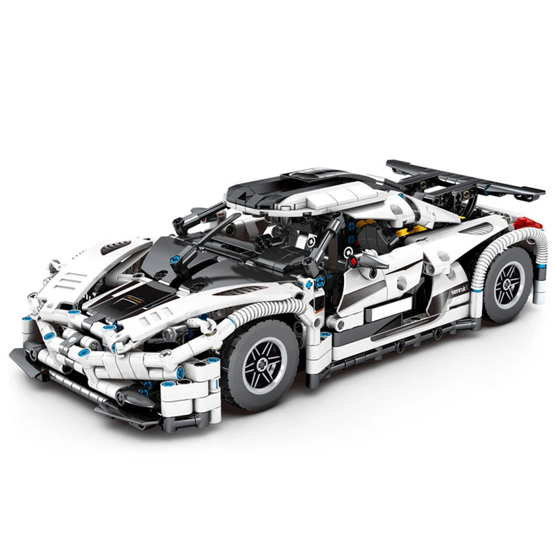 

Diy Car Koenigsegged-The Champion Sports Car Racing Vehicle Model Decoration Car Assembling Moc Building Block Children Toy Gift