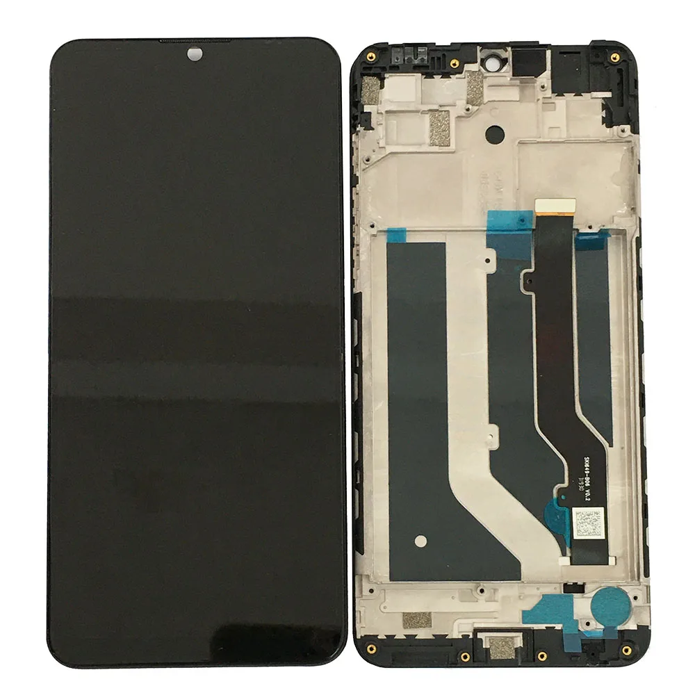 С рамкой 6 49 дюйма для ZTE Blade 20 Smart V1050 ЖК дисплей с сенсорным экраном стеклянный