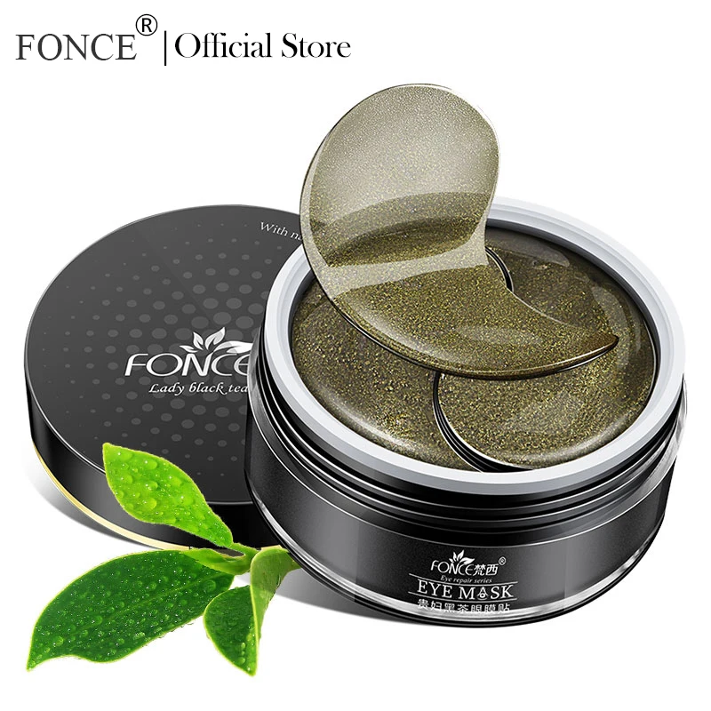 

Korean Black Tea Collagen Eye Mask 60 Piece Best For Bags Under The Eye Patches Natural organic Remove Dark Circles Skin Care