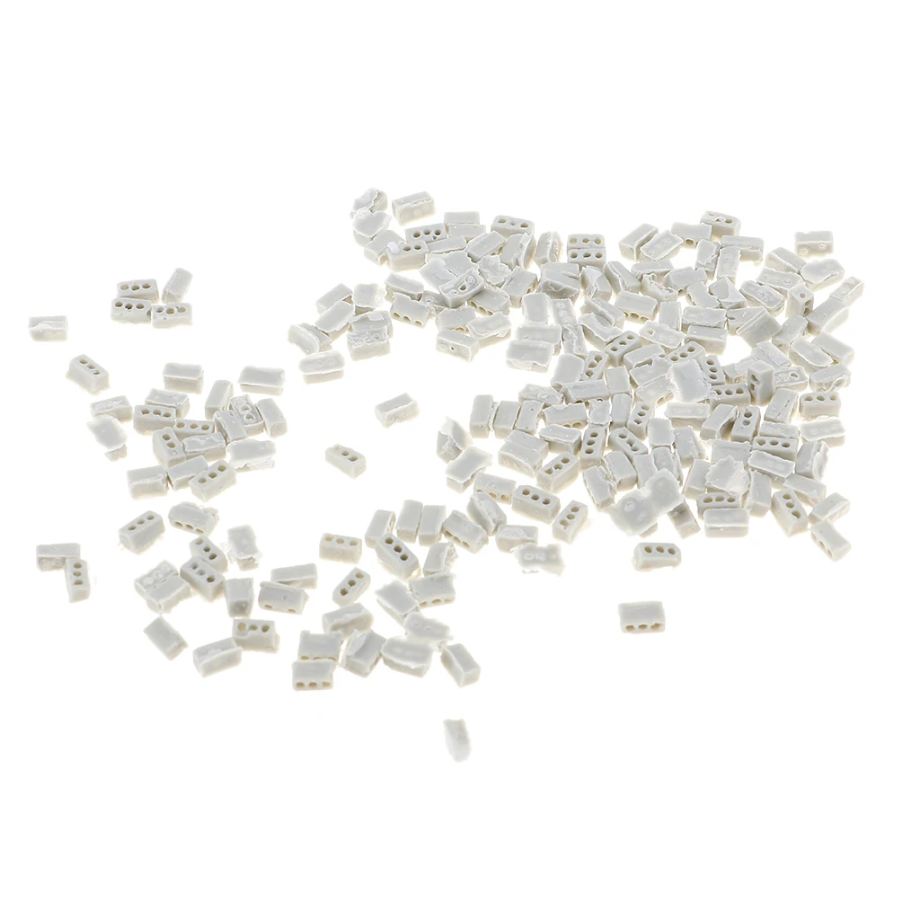

200 Pieces 1:35 Resin Soldier Model Scene Accessories Perforated Bricks