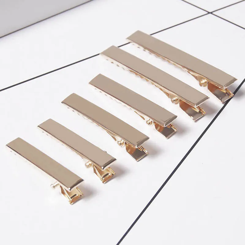 Заколки для волос KC с золотым аллигатором 20 шт. металлические заколки основа 41/46/56