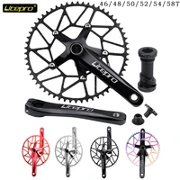 litepro folding bike crankset bcd crown 130 hollowtech 2 power meter crank integrated arms connecting rods for bicycle 170 bmx