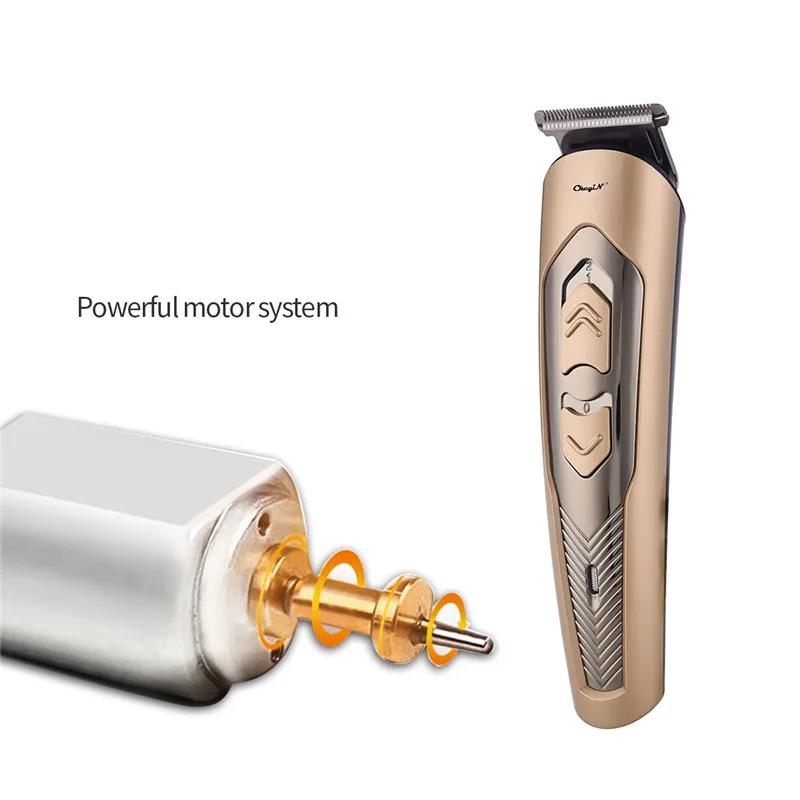 

110-240V Professional Electric Hair Clipper Rechargeable Hair Trimmer Titanium Alloy Blade Hair Cutting Machine Beard Shaver Men