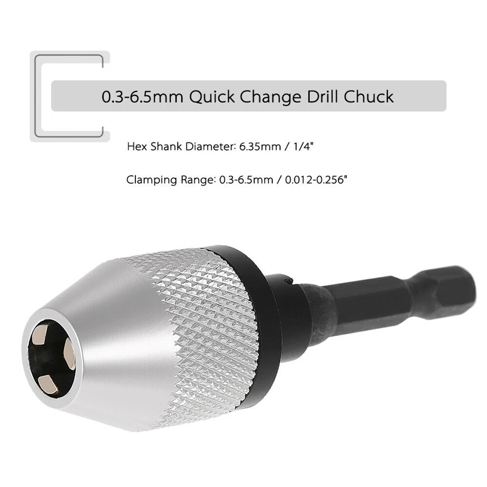 

Electric Grinder Drill Chuck Quick Change Drill Chuck 1Pcs Aluminium Alloy