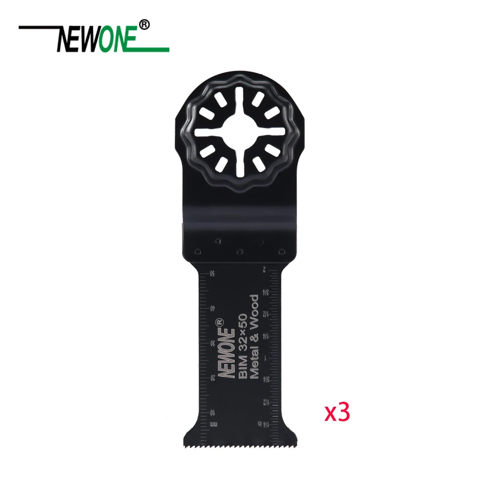 NEWONE Starlock 32*40 мм/32*50 удлиненные биметаллические пилы BIM подходят для мощных осциллирующих инструментов для дерева, резки металла, удаления гвоздей - Цвет: 32x50 3pcs