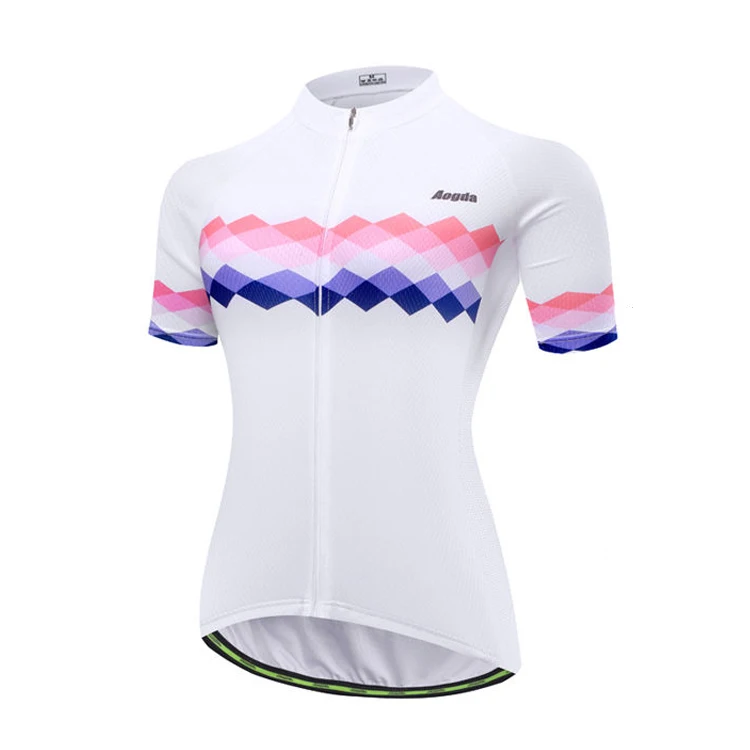 Cycling jersey only Aogda Женская одежда для велоспорта Roupa Ciclismo летняя дышащая одежда для шоссейного велосипеда быстросохнущая велосипедная одежда Велоспорт Джерси набор - Цвет: Cycling jersey only