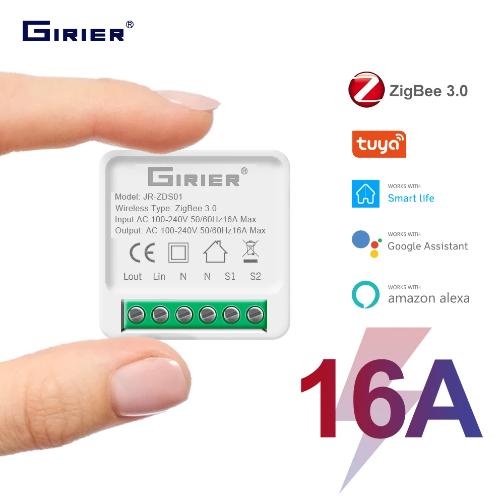 

GIRIER Модуль умного выключателя света ZigBee 3.0