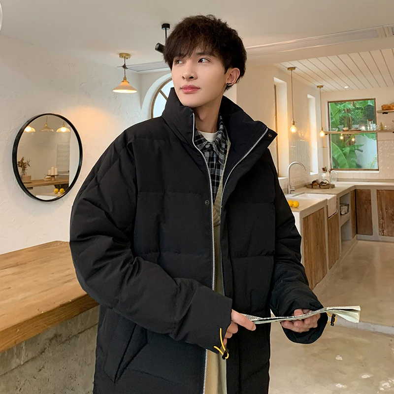 

Simple Wind Cotton Coat 2020 Autumn Winter New Trendy Brand Casual Cotton Jacket Male Street Hip-Hop Loose Cotton Coat