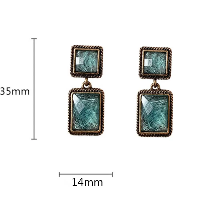 925 sterling silver Vintage baroque new design drop Elegant French statement earrings for women party jewelry | Украшения и