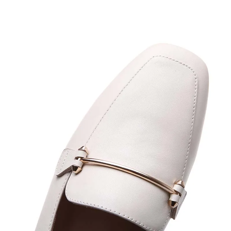 Женские лоферы из коровьей кожи сезон весна-осень Повседневная обувь G098 Новинка