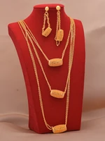 dubai jewelry sets 24k gold plated luxury african wedding gifts bridal bracelet necklace earrings ring jewellery set for women