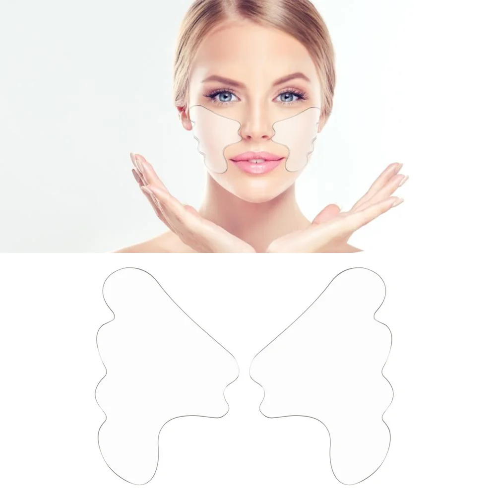 

1 Pair Reusable Silicone Wrinkle Pads Overnight Smoothing Wrinkle Pads Valentine Christmas Day Gift