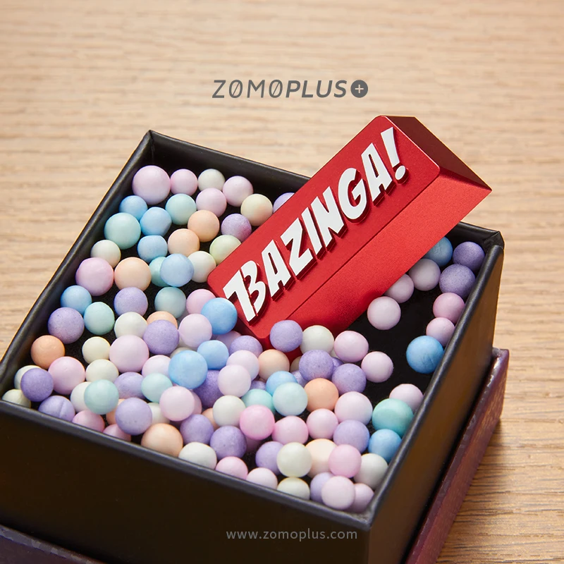 Zomo Bazinga Artisan Keycap CNC Анодированный Алюминиевый совместимый переключатель Cherry MX