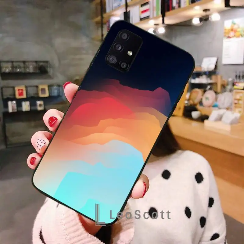 

Gradient color texture Phone Case For Samsung Galaxy S5 S6 S7 S8 S9 S10 S10e S20 edge plus lite