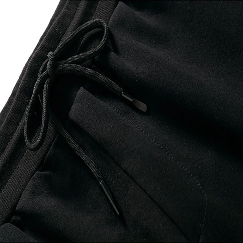 

Spring Autumn Sweatpants Men New Drawstring Cotton Harem Pants Loose Beam Foot Pants Fashion Male trousers Black Grey