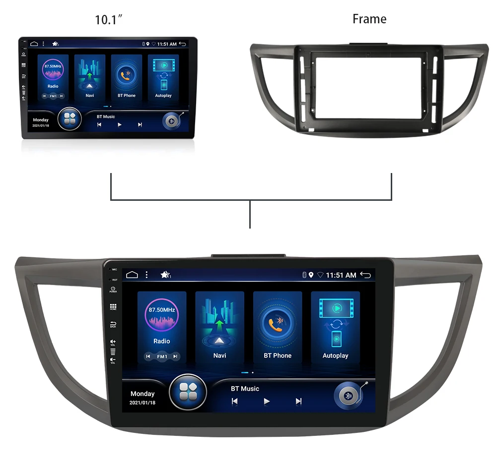 Bosion Android 10 0 DSP CarPlay автомобиль радио мультимедиа плеер для Хонда сrv CR-V 4 RM RE 2011-2018
