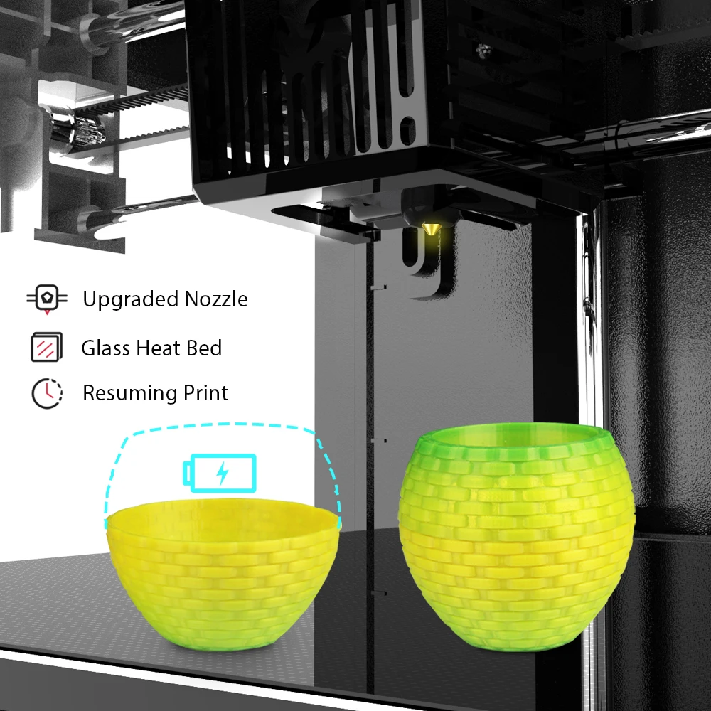 3D-принтер Voxelab Aries FDM высокоточный двойной рельсовый экструдер с вертикальной
