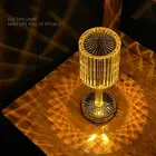 Трехцветная Настольная лампа с регулируемой яркостью, светодиодный ночник с USB и алмазной зарядкой, обеденный стол, барная лампа, прикроватный светильник для спальни