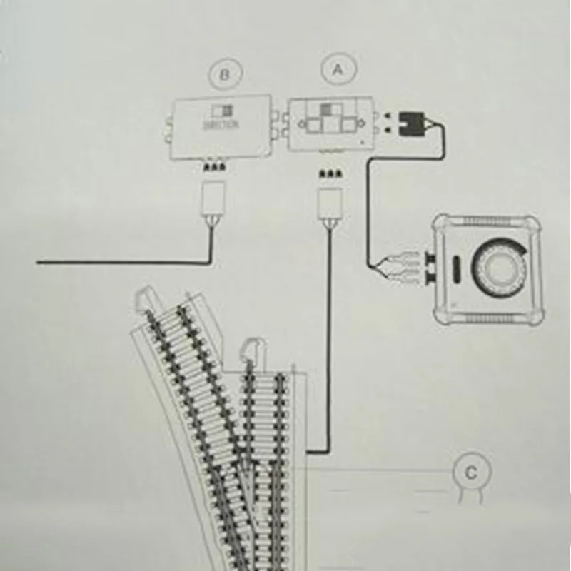 

1/87 Train Model Nickel Alloy Improved Turnout Right