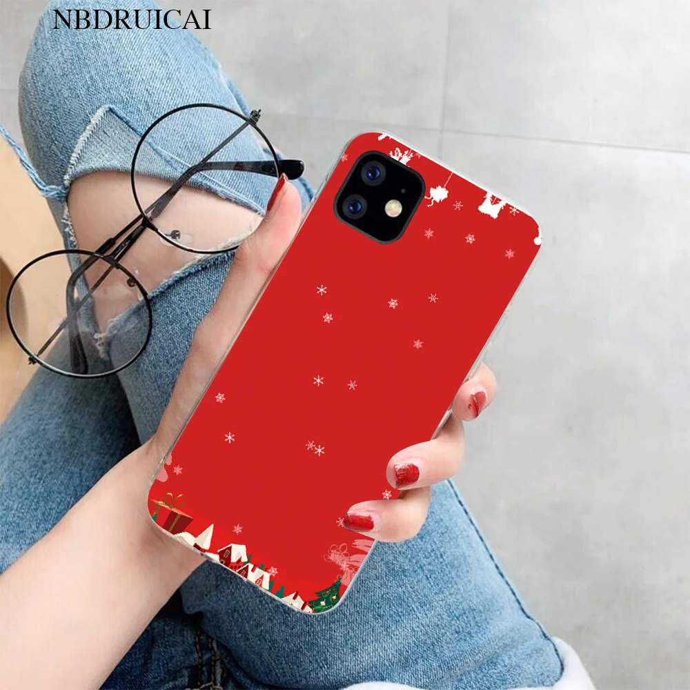

NBDRUICAI Christmas Luxury Unique Design Phone Cover for iPhone 11 pro XS MAX 8 7 6 6S Plus X 5S SE XR case