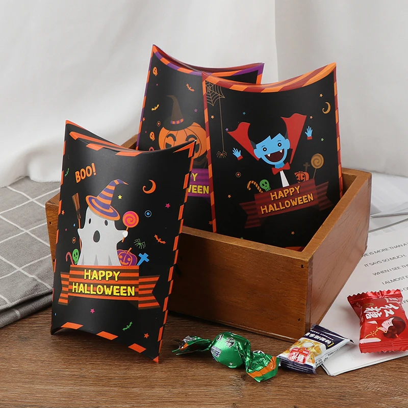 1 шт. забавная коробка с привидением тыквы бумажная Подарочная для Хэллоуина