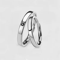 trendy wedding silver sun moon couples matching rings for women men romantic paired couple rings jewelry set minimalistic 2021