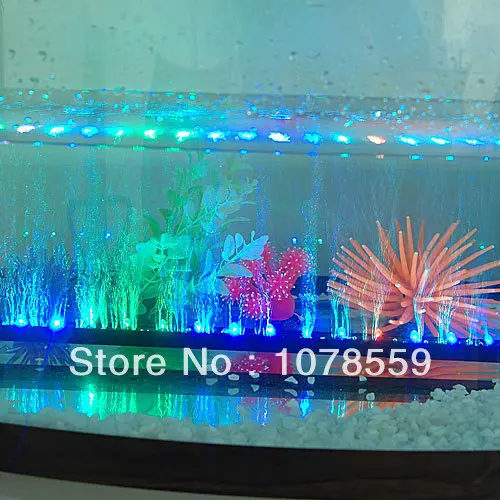 

10Pcs NEW SMD 45CM 5.2W Aquarium Fish Tank BEAMING Underwater Submersible Air Bubble Safe LED Lights Free Shpping