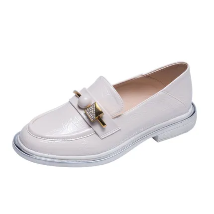 Новинка весна-осень 2021 маленькие кожаные туфли женские модные универсальные из