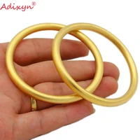 adixyn 2pcslot trendy gold color bangles for women bride wedding jewelry dubai ethiopian arab african bracelet n071012