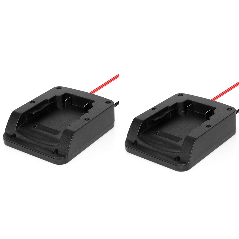 

Power Wheels Battery Adapter for 20V Dewalt Battery Adapter Dock Power Tool Connector Mount with 12 Gauge Wires 2Pcs