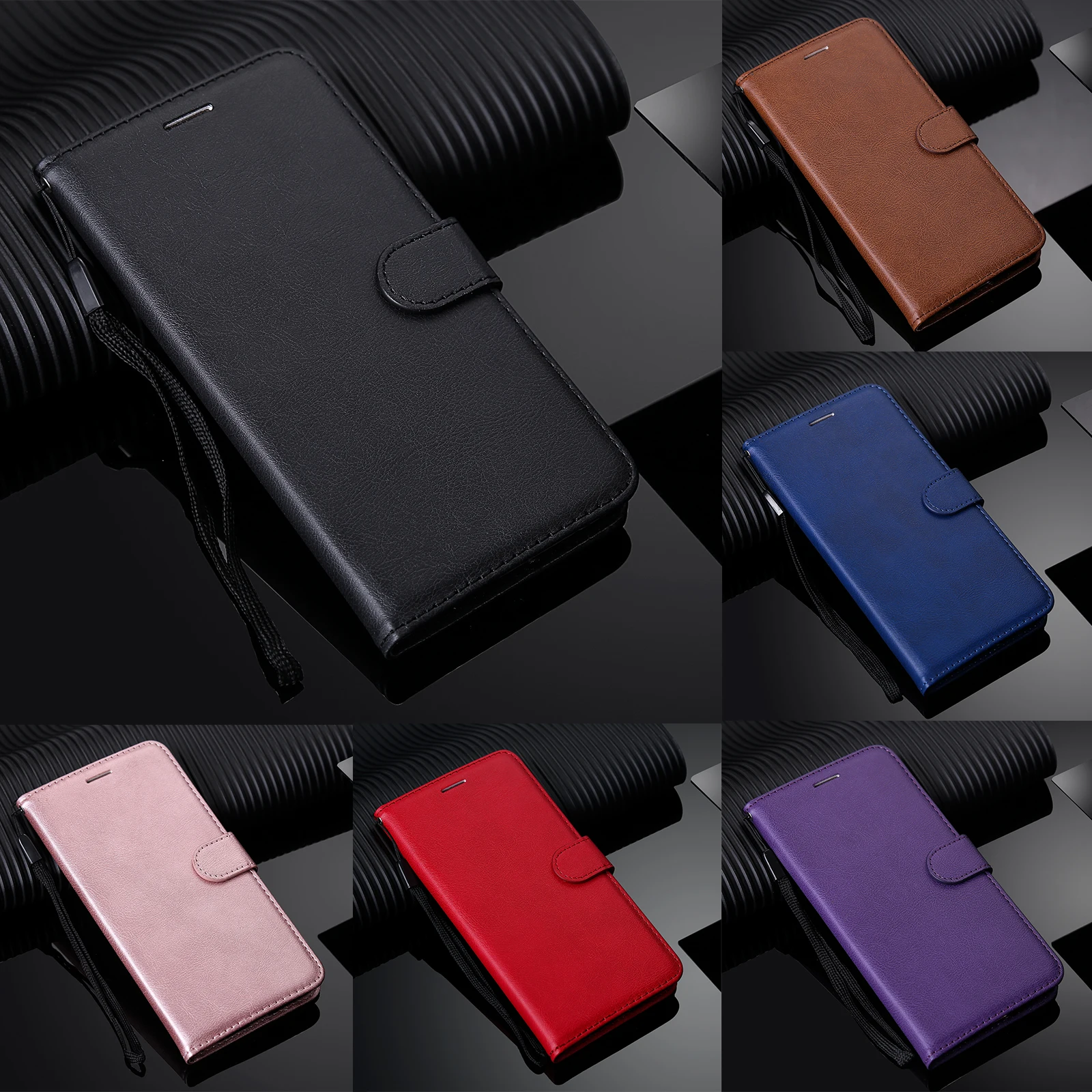 Кожаный чехол-книжка для huawei P30 P20 Pro mate 30 20 10 Lite P Smart Y5 Y6 Y7 Y9 чехол с ремешком