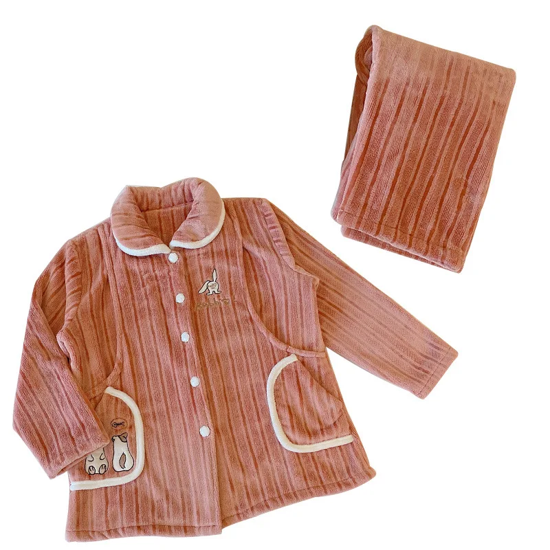 

frankincly lint safe breastfeeding moon suit thick pregnant women's pajamas long-sleeved trousers thick breast-feeding