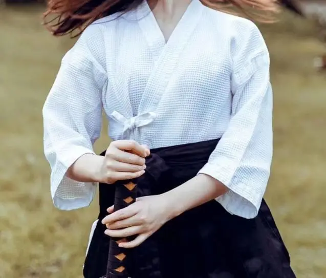 2 цвета Чистый хлопок Лето хакама Iaido Aikido Одежда Боевые искусства костюм японский kendo сотовая форма