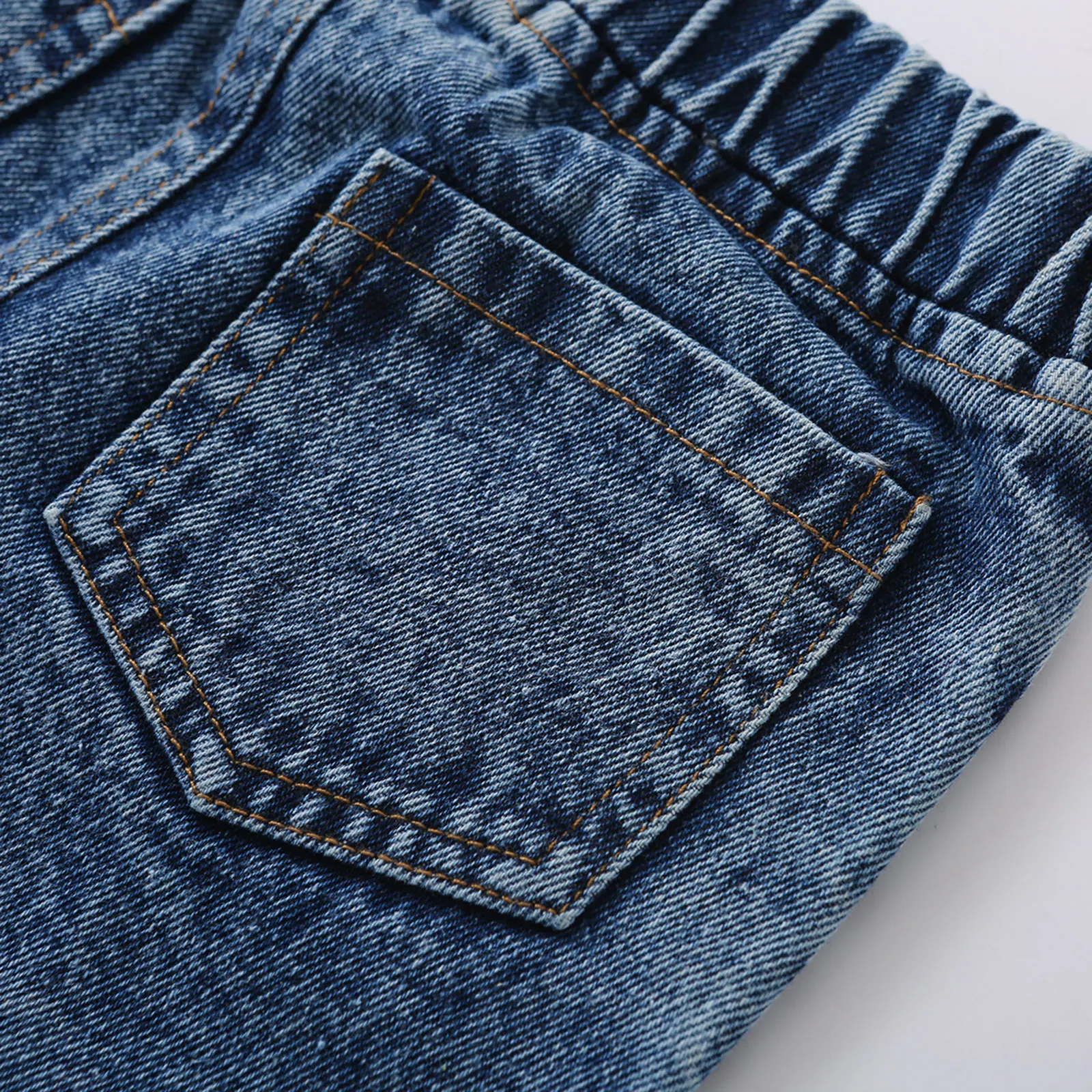 

Summer Baby Girl Toddler 2Pcs Outfits Solid Color Round Neck Button Tank Tops + Frayed Hem Pocket Flared Jeans Set