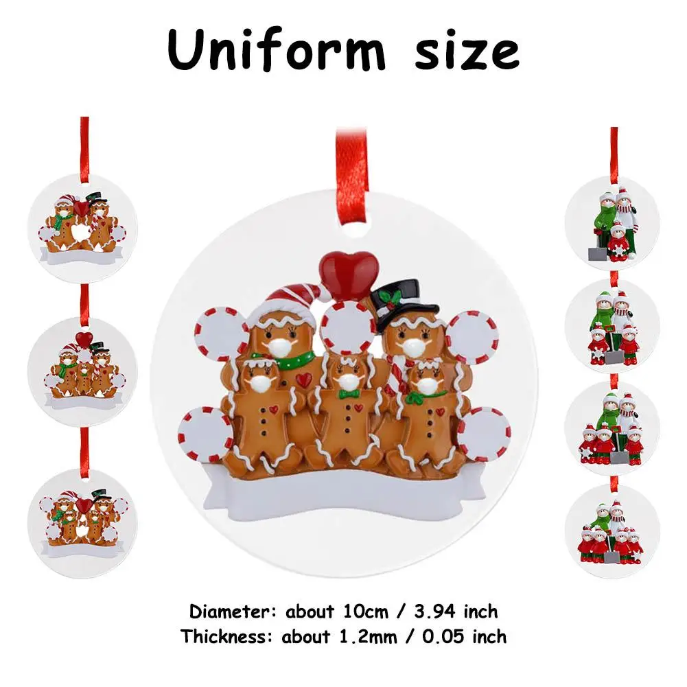 

Christmas Tree Decoration 2020 Quarantine Ornament Personalized Family Customized Christmas Decorating Kit DIY Gift For Family