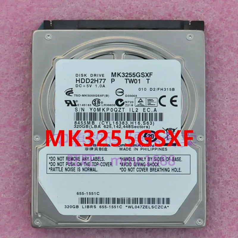 90% новый оригинальный HDD для Toshiba 320GB 2 5 &quot8MB SATA 5400RPM ноутбука MK3255GSXF |