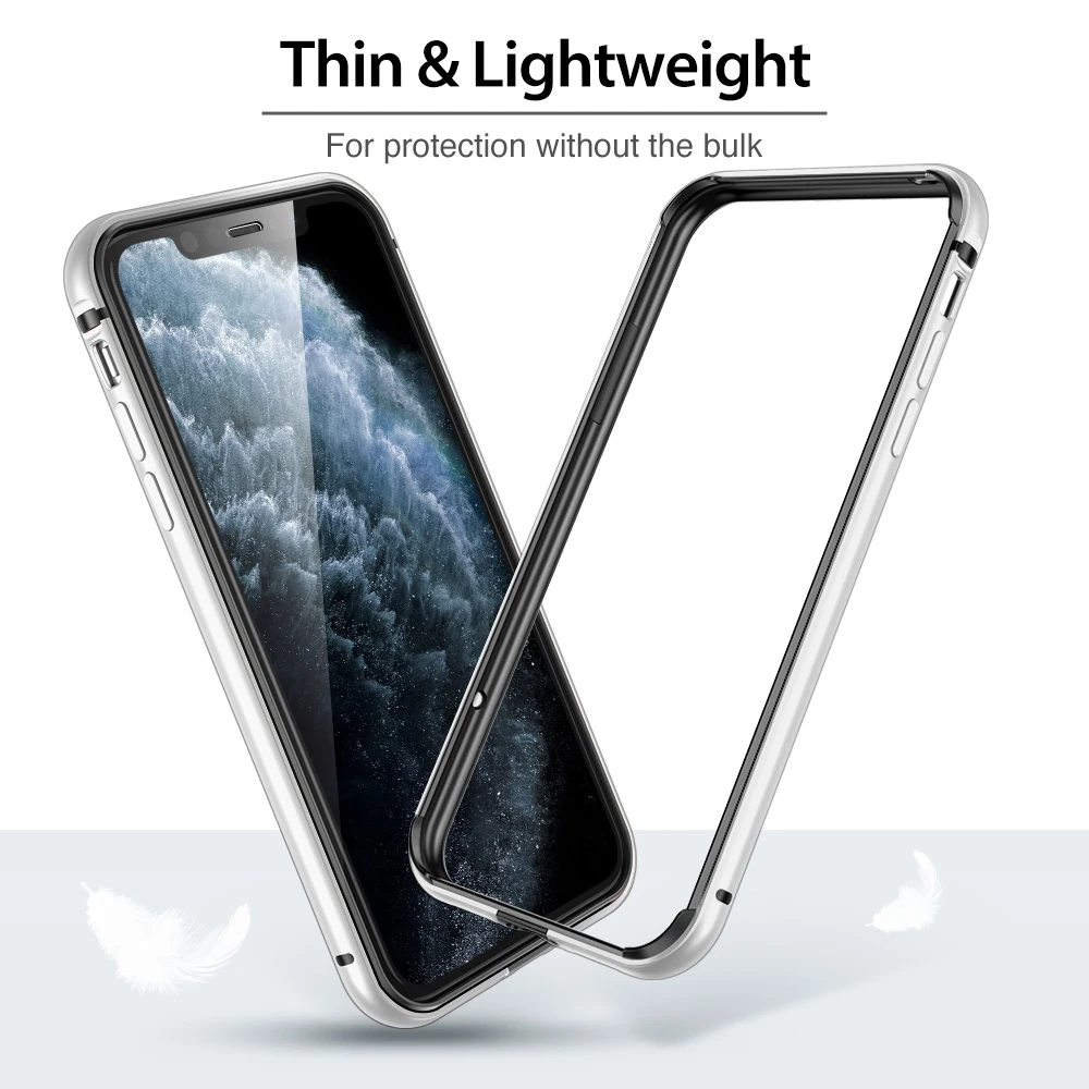 ESR металлический бампер чехол для телефона для iPhone 11 Pro Max, брендовый защитный чехол с мягкой внутренней рамкой, чехол для iPhone 11 11 Pro