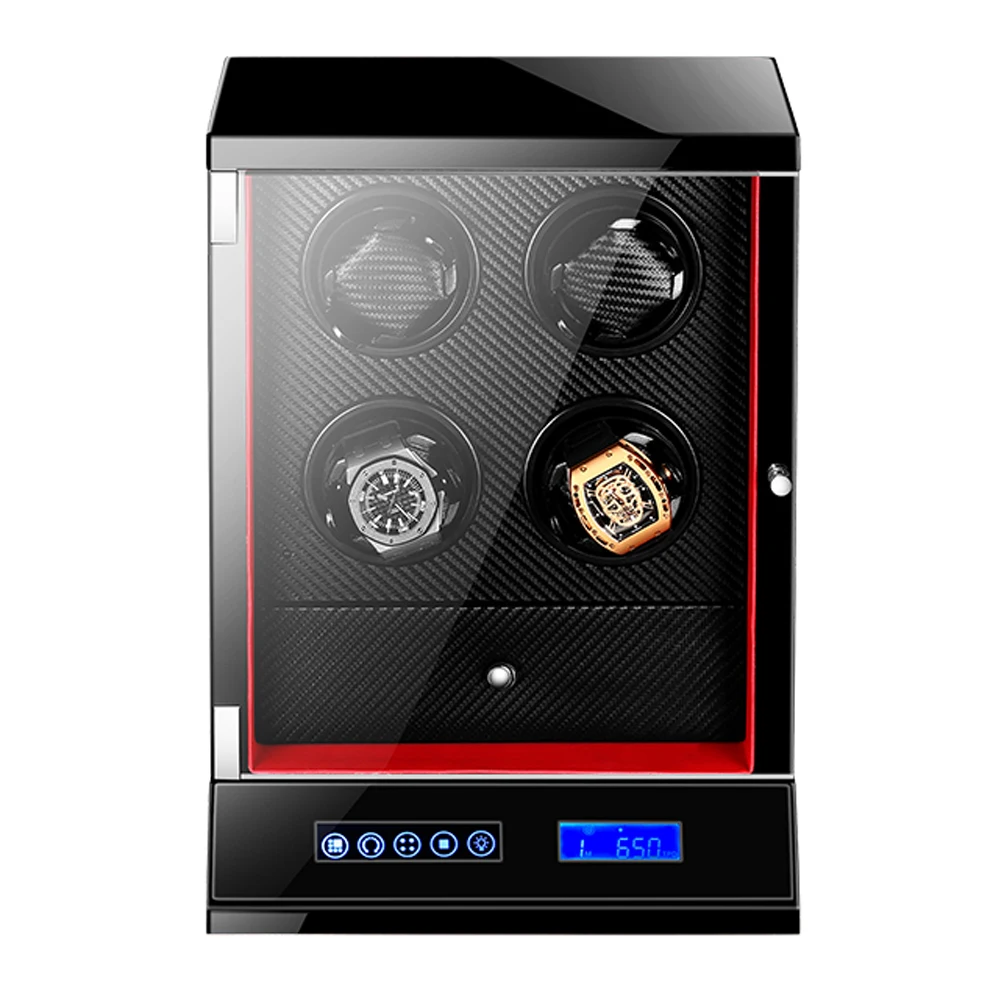 

Luxury Storage Watches Case Box Fashion 4 slots Wooden Automatic Watch Winder Boxes