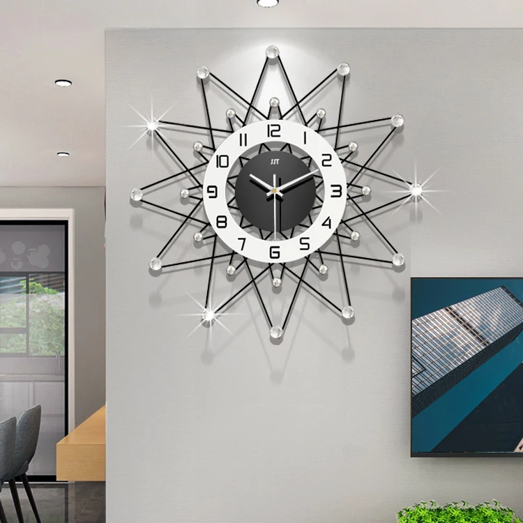 

Modern Design Wall Clock Metal Unique Nordic Silent Industrial Wall Clock Art Minimalist Relogios De Parede Home Decor DE50ZB