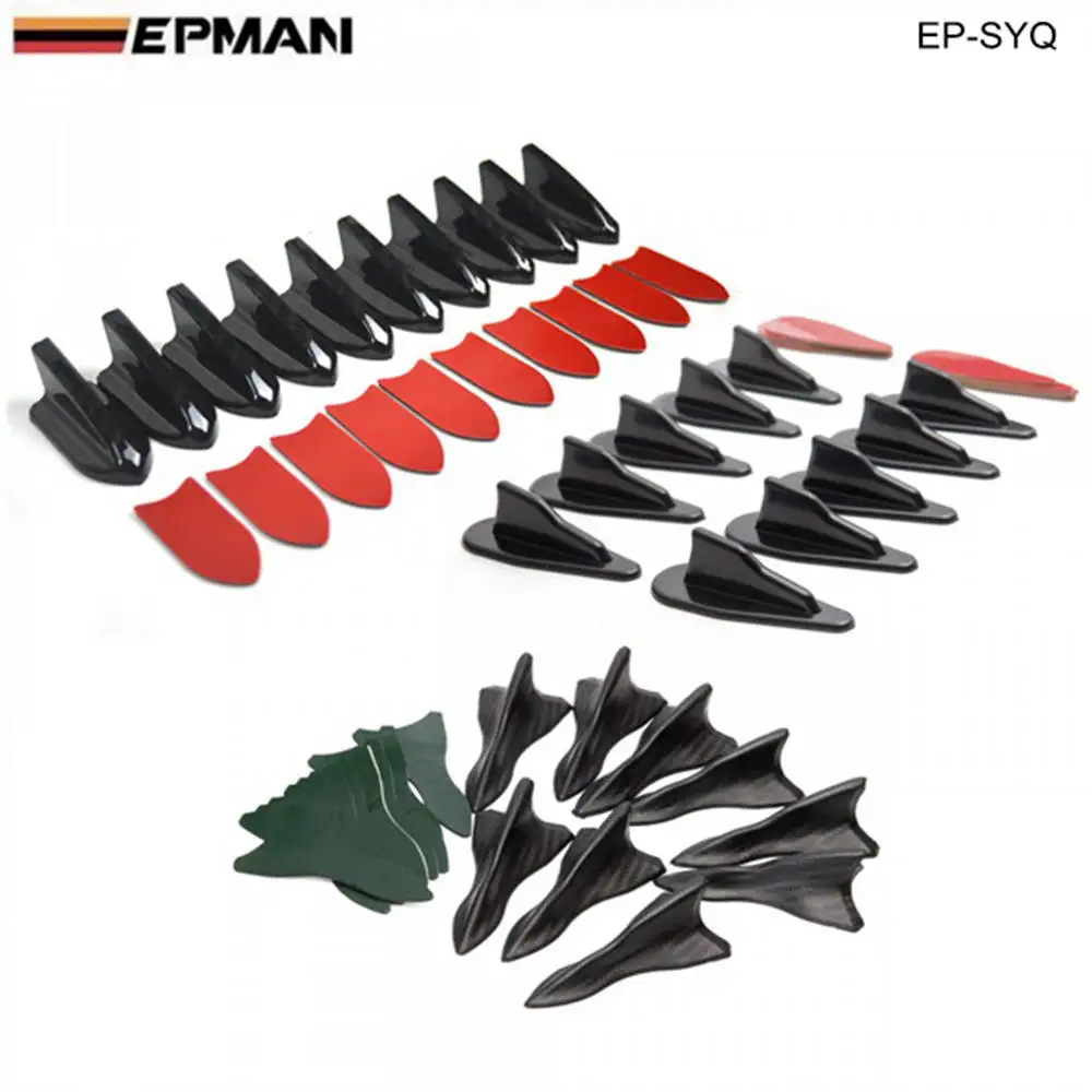 10 шт./лот воздушный Вихревой генератор диффузор крыша Акула плавники спойлер