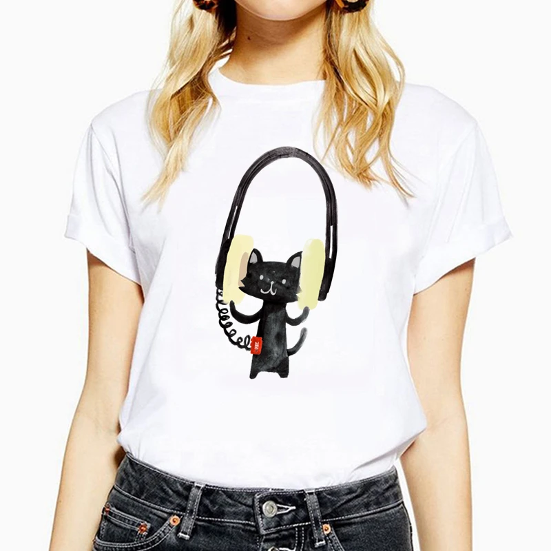 

Женская летняя футболка с коротким рукавом и круглым вырезом