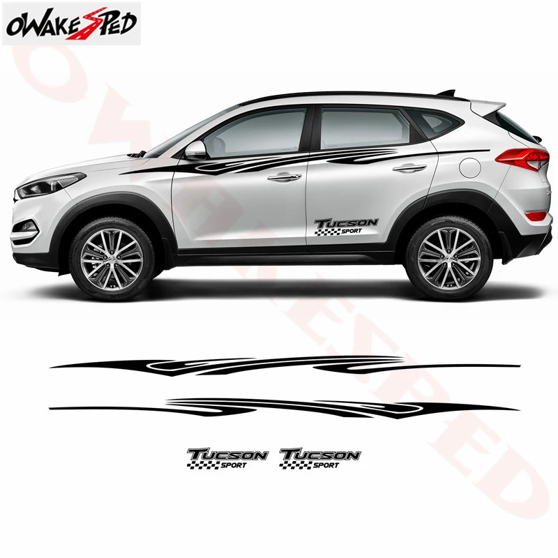 1 комплект спортивных наклеек в полоску для гонок автомобильные двухсторонние