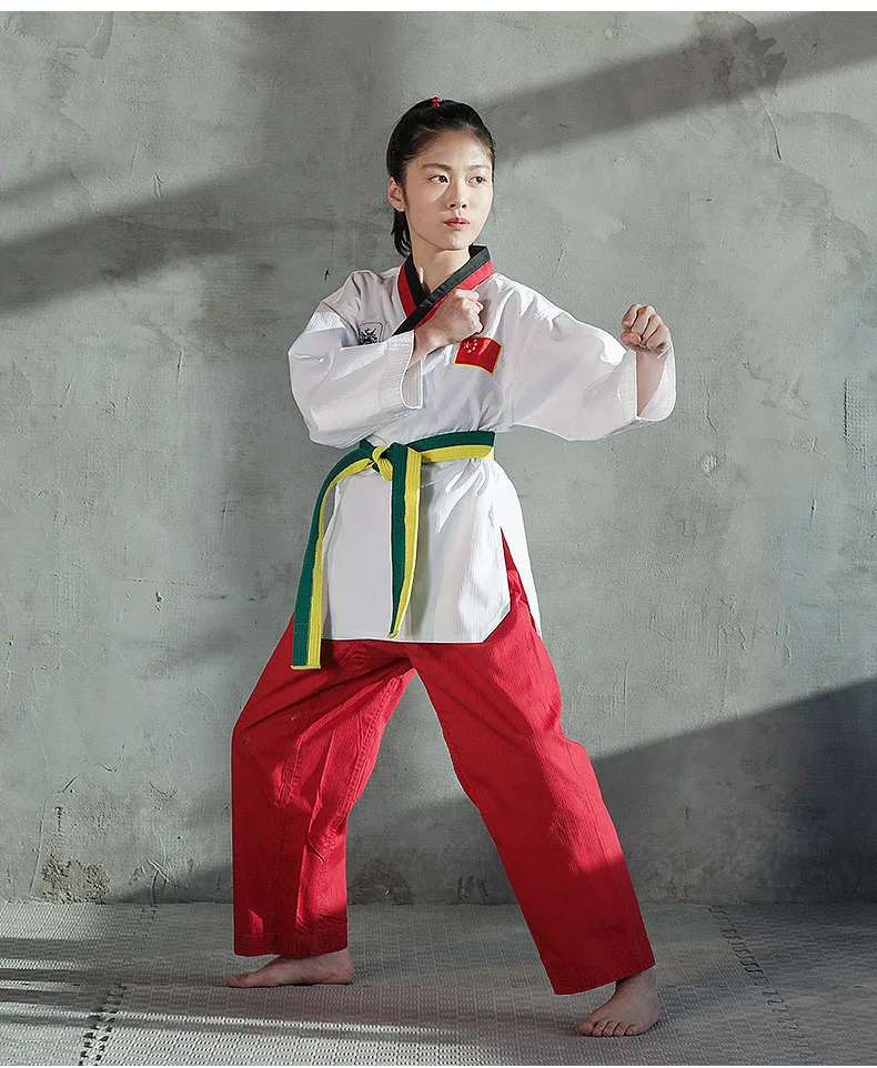 

Taekwondo Pants Dobok Tae kwon do Uniforms Karate Blue Red Pants Professional Taekwondo Trainers Clothing Kid to Adult
