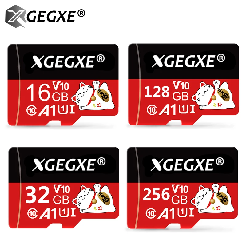 Карта памяти XGEGXE Micro SD 16 ГБ 32 64 128 256 MicroSD Max A1 Uitra C10 TF карта 8G памяти|Карты памяти| |