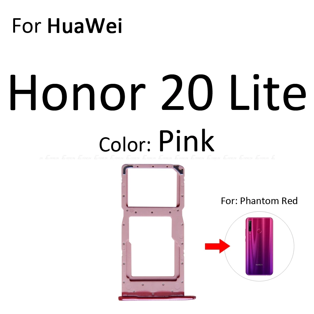 Карта Micro SD Sim карты слот, разъем для лотка адаптер Коннектор кард-ридера для HuaWei Honor вид 20 Pro Lite 20i контейнер держатель