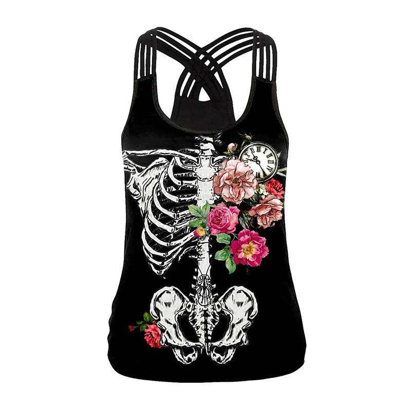 

Summer Sleeveless Fitness Yoga Shirts Top Sexy Lace-Up Cross Vest Sport Tank Top Women Workout Clothes For Women Sportswear