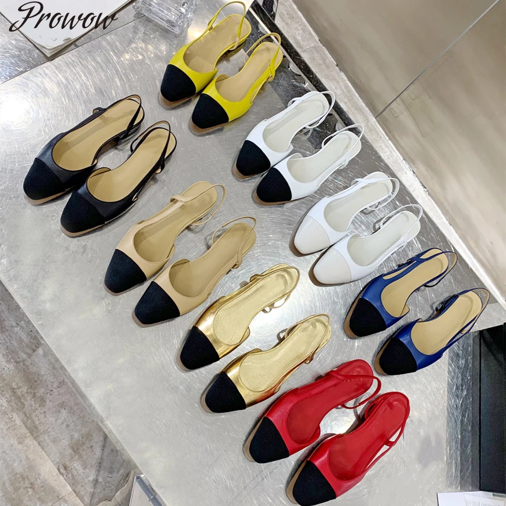 

Prowow Size 34-43 Women's Shoes New Fashion Sandals Patchwork Design Women's Sandals Genuine Leather Women's Shoes Luxury