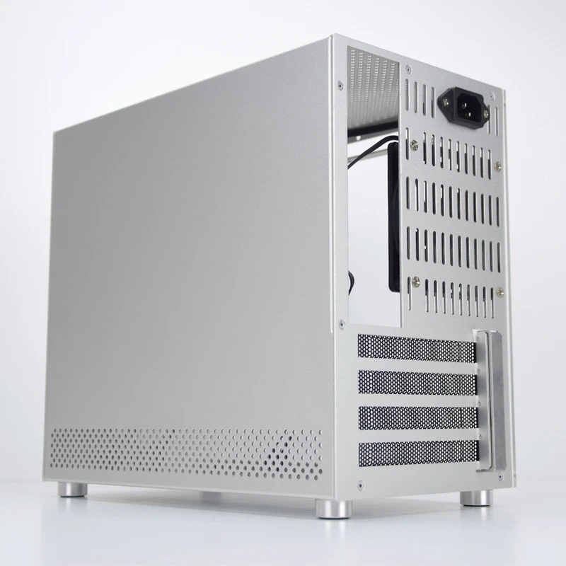 Металлический рыбка S5 Алюминиевый Чехол для компьютера игровой ПК Шасси microATX/itx 24