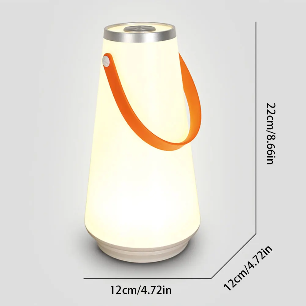

LED Night Light Portable Hanging Camping Lamp USB Touch Switch Rechargeable Dimmable Lamp For Bedroom Dorm Nightstand Lamp