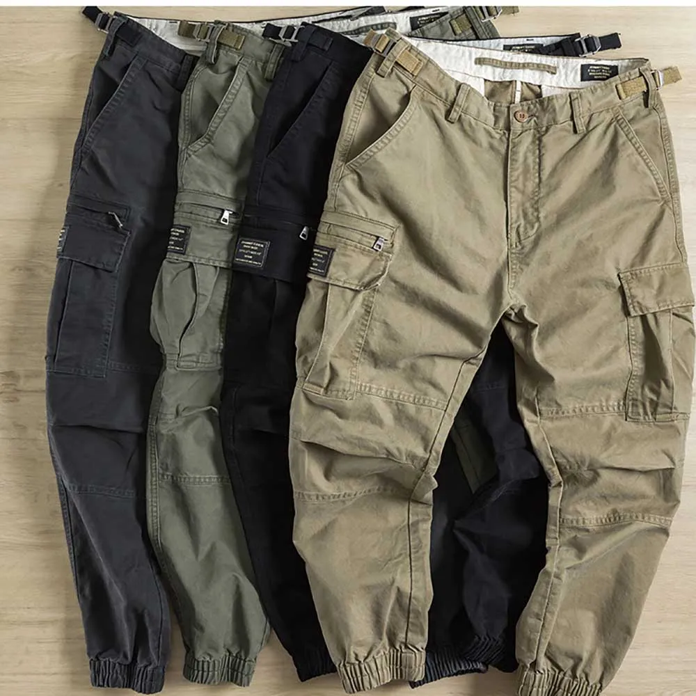 

New Fashion Cargo Pants Men's Clothing Military Army Style Tactical Trousers Harem Streetwear Pocket Jogging